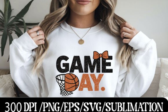 Download Game Day Basketball Distressed Design Wi - Distressed Collection