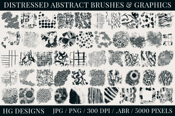 Download Distressed Abstract Brushes and Graphics - Distressed Collection