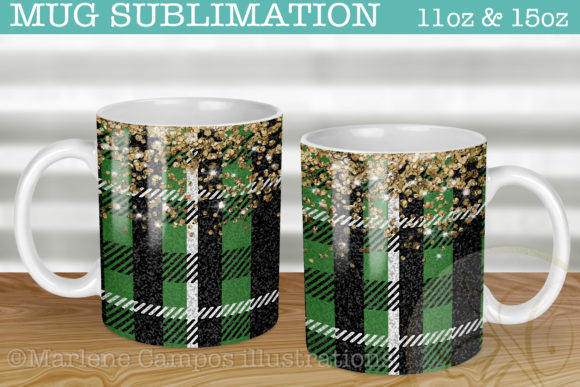 Download Green Plaid Fabric Sublimation for Mug - Plaid Collection