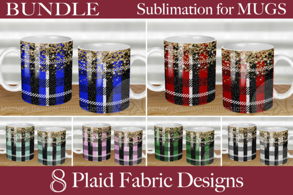 Download Bundle Plaid Fabric Sublimation for Mugs - Plaid Collection