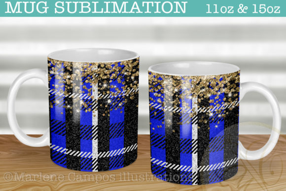 Download Blue Plaid Fabric Sublimation for Mug - Plaid Collection