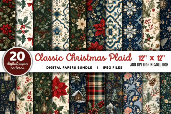 Download Classic Christmas Plaid Backgrounds - Premium Resources
