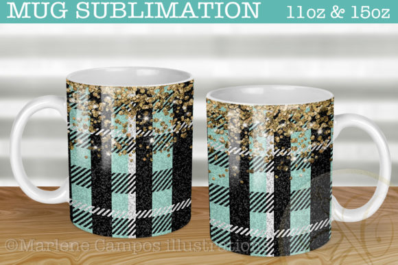 Download Mint Plaid Fabric Sublimation for Mug - Plaid Collection