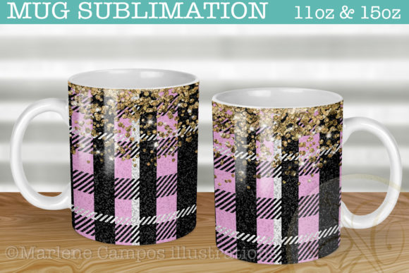 Download Pink Plaid Fabric Sublimation for Mug - Plaid Collection